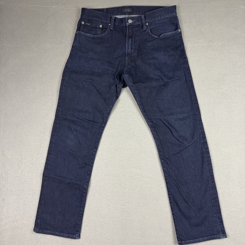 Polo‎ Ralph Lauren Jeans Mens 32x30 Blue Hampton Relaxed Straight Casual Denim